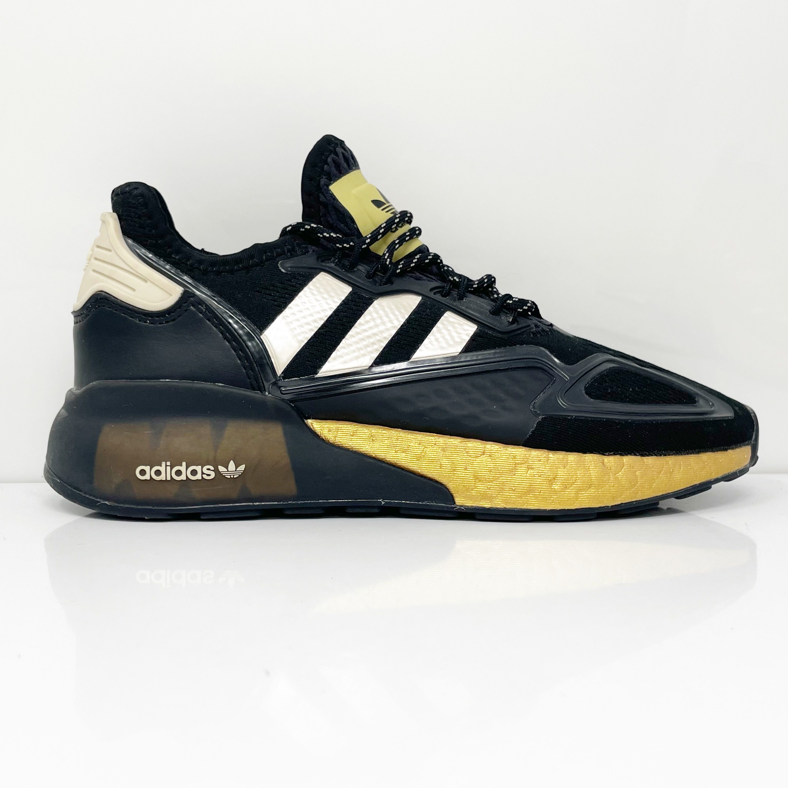 ganador implicar invadir Adidas Womens ZX 2K Boost FY2014 Black Running Shoes Sneakers Size 6 | eBay