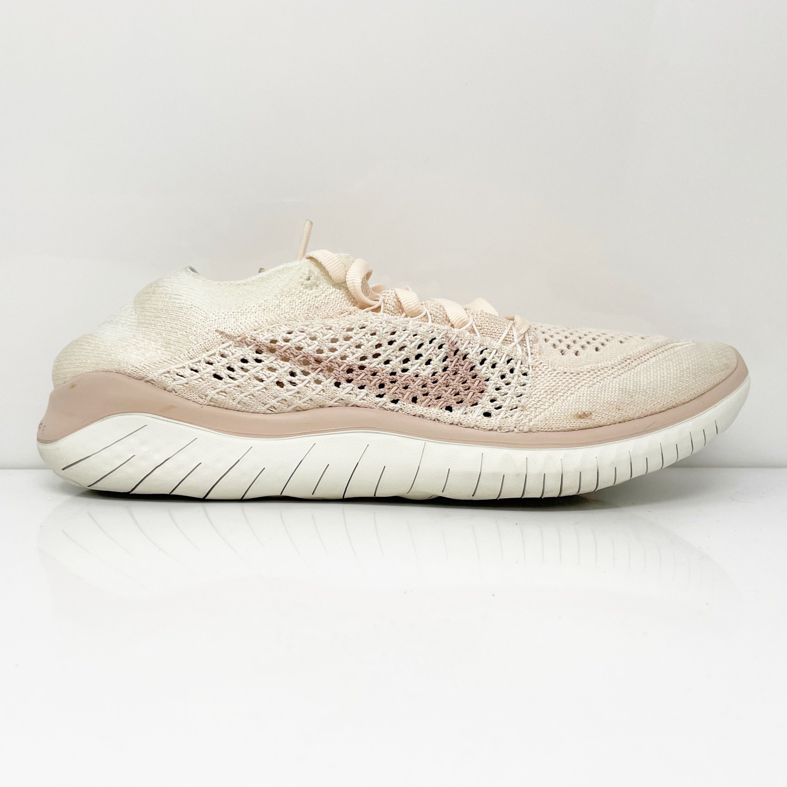 Nike Free RN Flyknit 942839-802 Pink Shoes Sneakers Size 9 | eBay